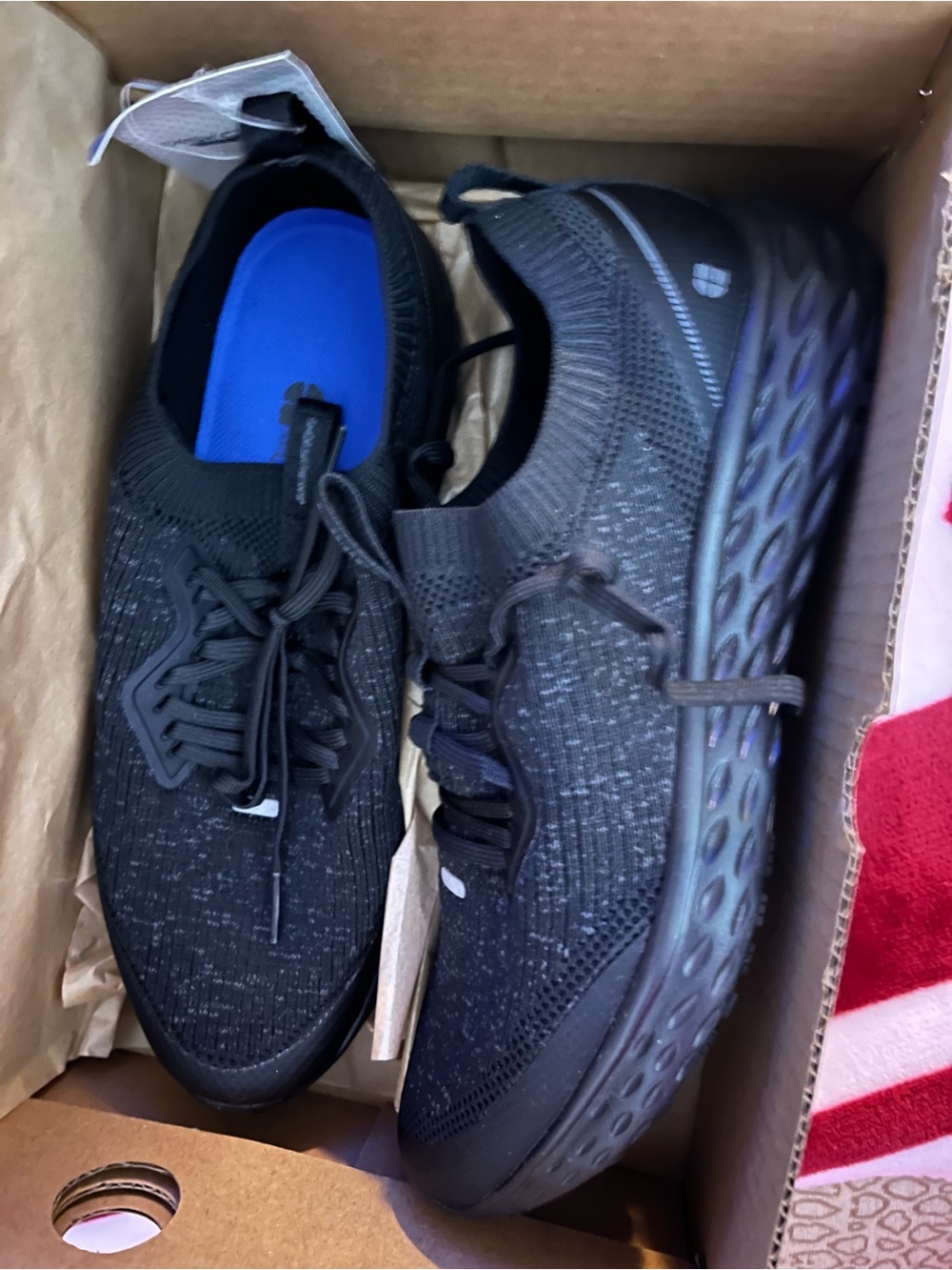 New Shoes For Crews Black Knit Slip-Resistant Sneakers Everlight Pro
